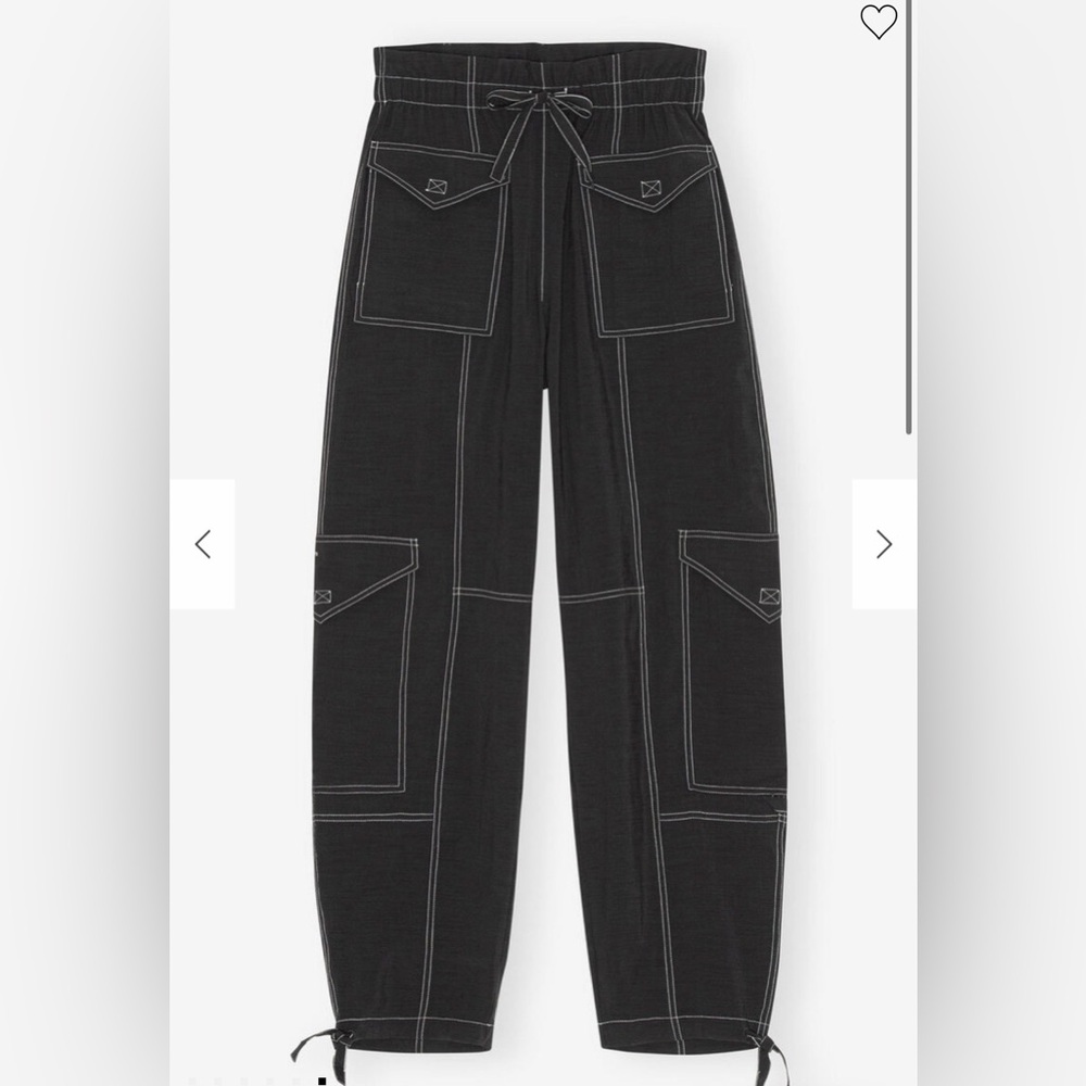 Ganni High-Waist Pocket Pants
